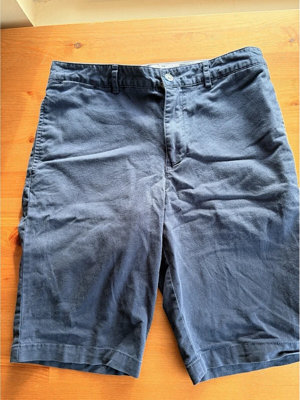 Polo Ralph Lauren Boys Size 18 Chino Shorts Dark Blue Preppy Classic Stretch